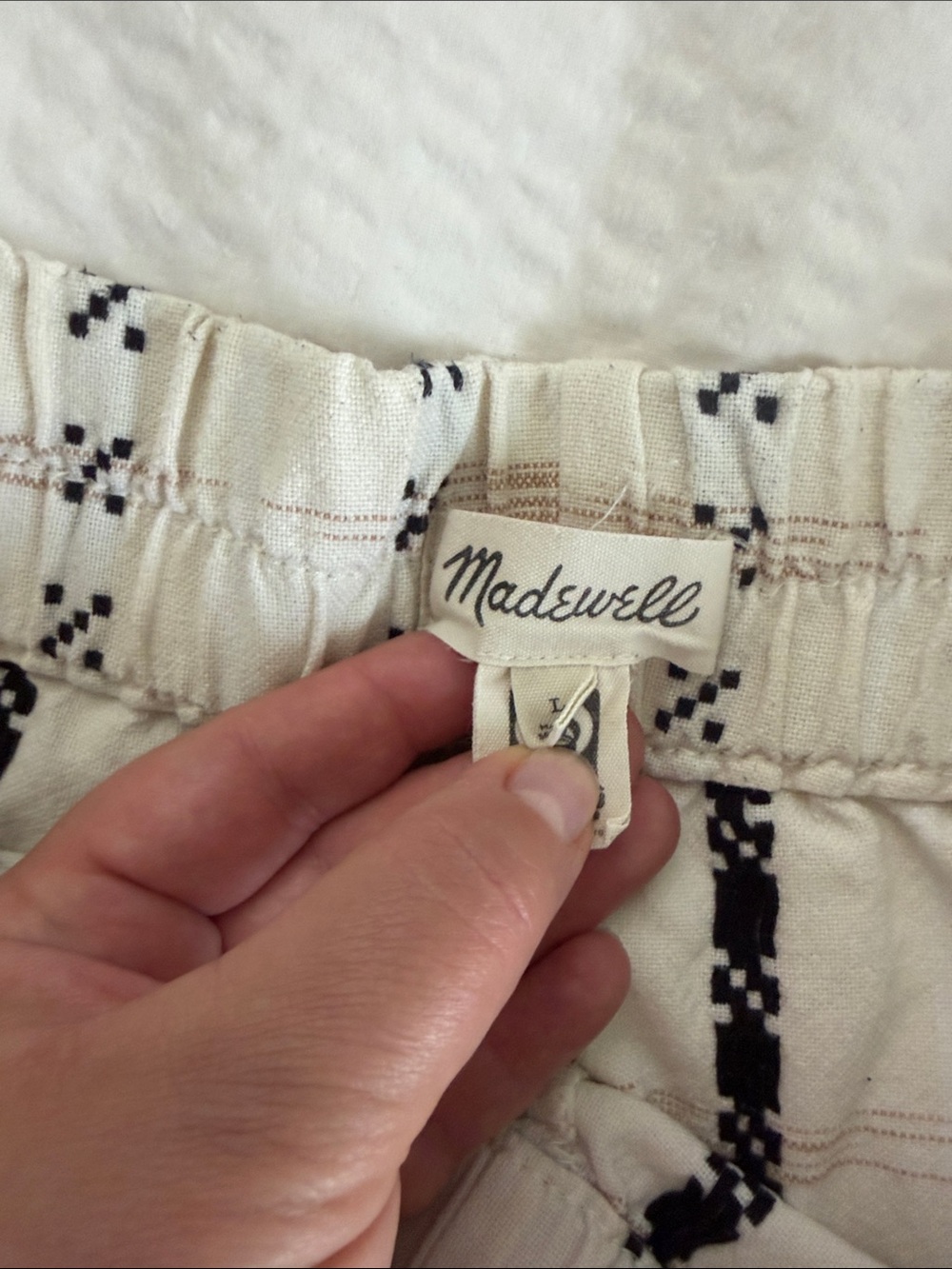 Madewell 100% cotton pull on cropped Pants - Picture 4 of 8
